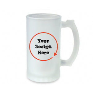 16oz Frosted Glass Beer Mug - otkworld