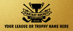 Fantasy Hockey Superstar Cup - 12.5"