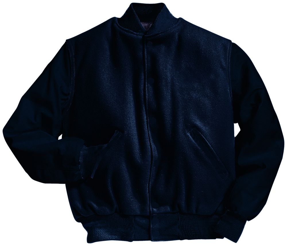 Dark Navy Premium Varsity Jacket