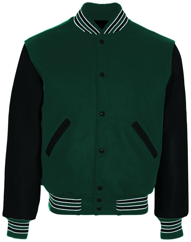 Myrtle, Black & White Premium Varsity Jacket
