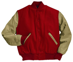 Scarlet Red & Cream Premium Varsity Jacket