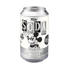 Pop! Vinyl Soda: Disney: Mickey Mouse - Steamboat Willie (Limited 10,000)