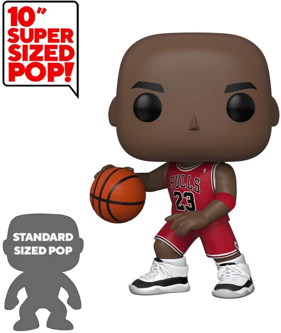 Funko Pop! NBA: Michael Jordan - Red Jersey - 10" Super Sized Figure