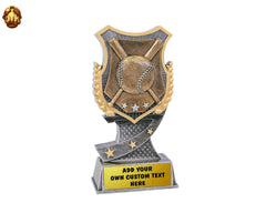 Custom 6" Baseball Shield Award