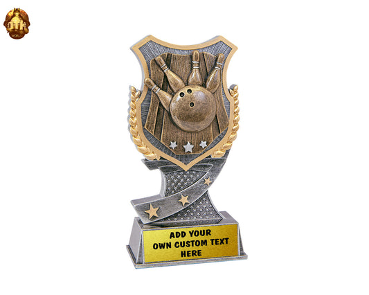 Custom 6" Bowling Shield Award