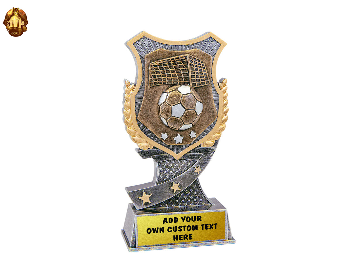Custom 6" Soccer Shield Award