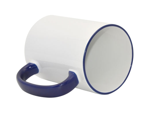 15oz Royal Blue Rim & Handle Mug