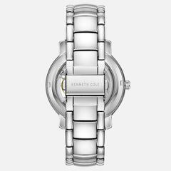 Kenneth Cole - White & Silver Automatic Skeleton