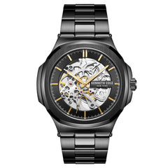 Kenneth Cole - Men's Automatic  - Black Stainless Steel Bracelet