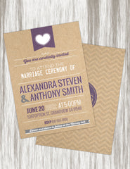 Invitations & Announcements - 18pt - Kraft Paper