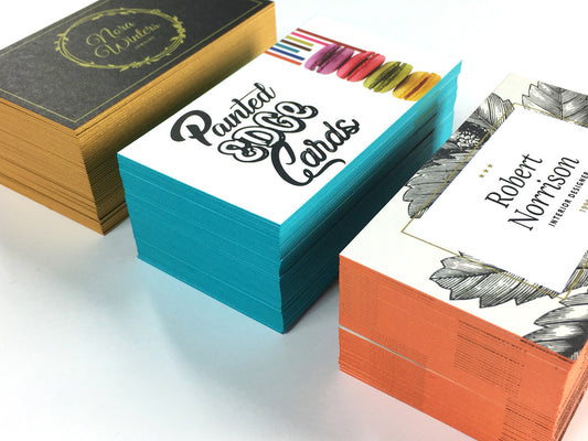 Business Cards - 32pt - Painted Edge Cards