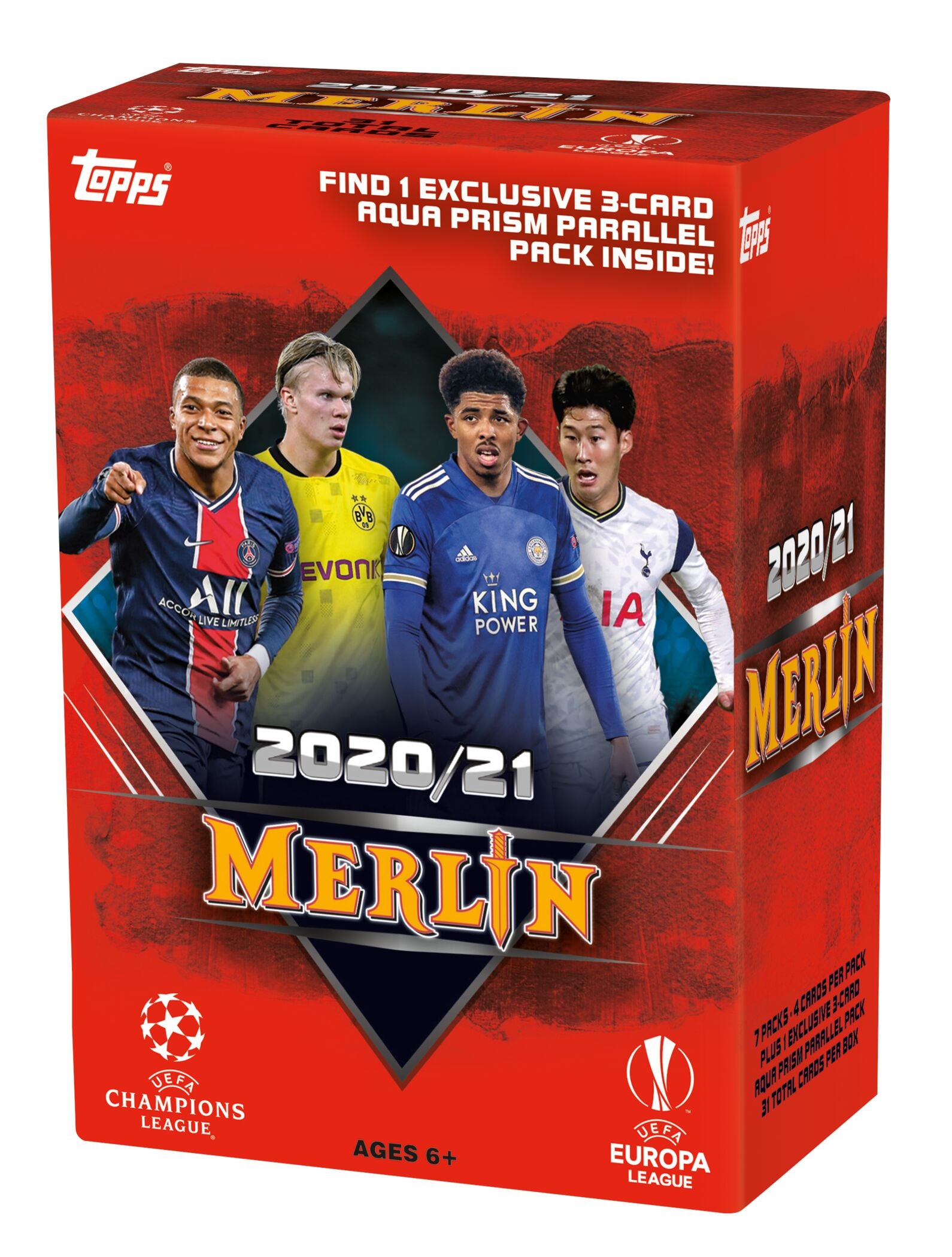 2021 Topps Champions League Merlin Chrome Soccer Blaster Box
