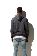 Dark Heather Full-Zip Premium Unisex Hoody