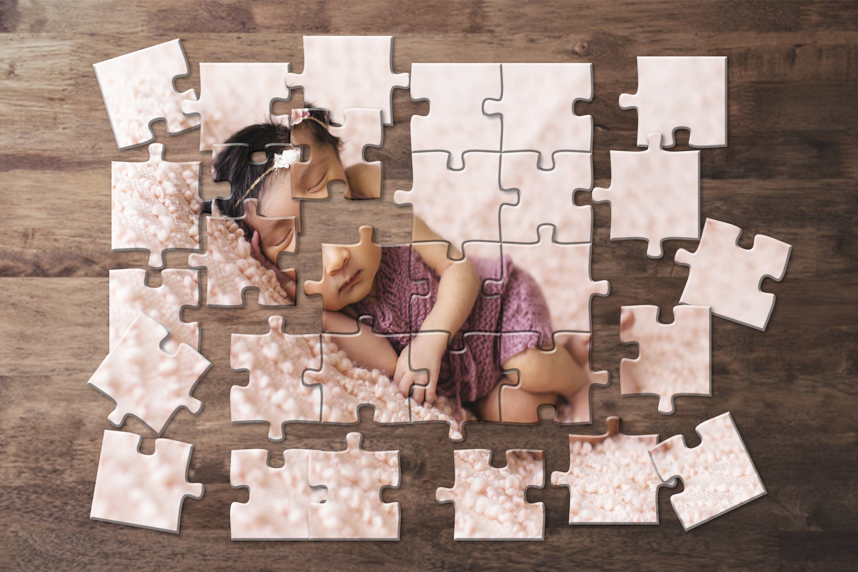 80 Piece Photo Puzzles - Personalized Picture Puzzle - Custom Personalized Puzzle Gift - 80 Piece Photo Jigsaw - Add Your Photo & Text