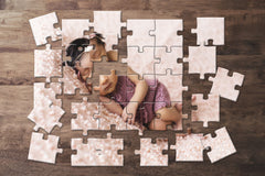 80 Piece Photo Puzzles - Personalized Picture Puzzle - Custom Personalized Puzzle Gift - 80 Piece Photo Jigsaw - Add Your Photo & Text