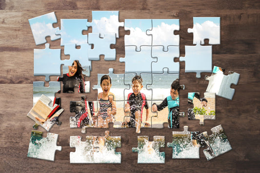 80 Piece Photo Puzzles - Personalized Picture Puzzle - Custom Personalized Puzzle Gift - 80 Piece Photo Jigsaw - Add Your Photo & Text