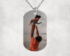 Custom Premium Photo Dog Tags w/ Chain