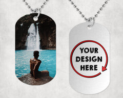 Custom Premium Photo Dog Tags w/ Chain