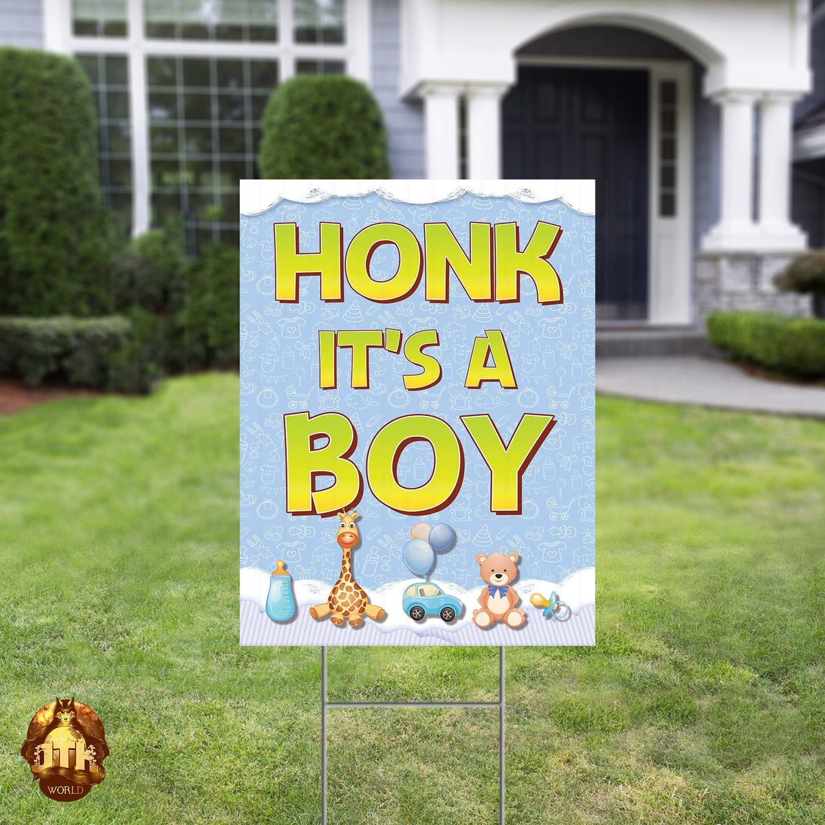 Honk It's A Boy Yard Sign