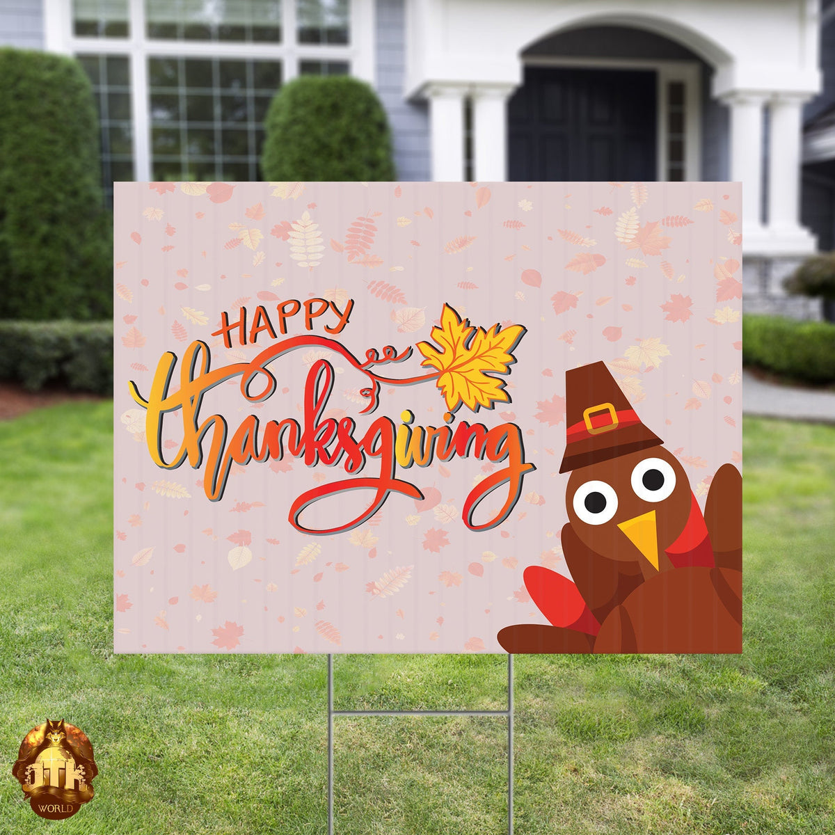 Premium Happy Thanksgiving Yard Sign