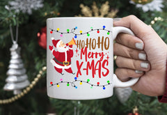 Ho, Ho, Ho, Merry Christmas Mug - Personalized Christmas Mug - Santa Christmas Mug - Custom Merry Christmas Mug - Add Your Own Photo & Text