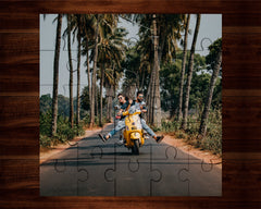 25 Piece Wood Photo Puzzle - Personalized Wood Picture Puzzle - Custom Valentines Photo Puzzle - 25 Piece Wood Jigsaw -Add Your Photo & Text