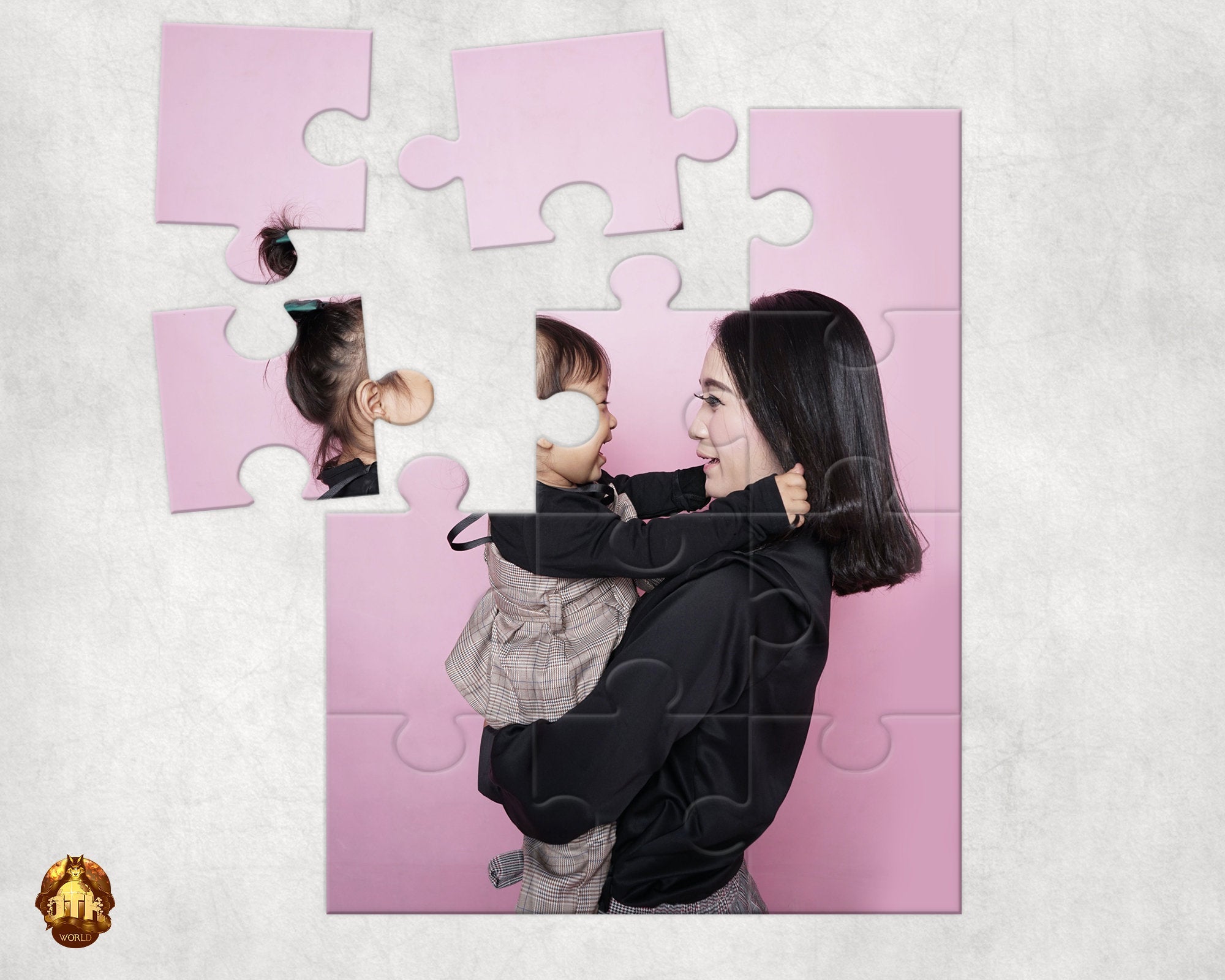 12 Piece Photo Puzzles - Personalized Picture Puzzle - Custom Valentines Photo Puzzle - 12 Piece Photo Jigsaw - Add Your Photo & Text
