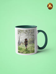 Custom 11oz Green & White Premium Mug - Personalized Green Mug - 15oz Two Tone Coffee Mug - Custom Photo Mug - Add Your Own Photo and Text