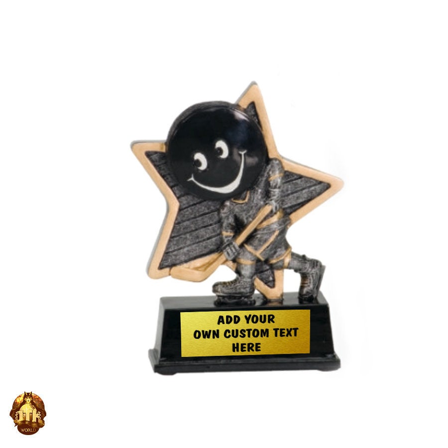 Custom 5&quot; Hockey Player Trophy - Personalized Hockey Award - Custom Hockey Award - Custom Hockey Gift - Perfect For Any Hockey Fan or Coach