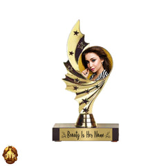 Custom 7.5&quot; Beauty Is Her Name Photo Trophy - Personalized Mother&#39;s Day Keepsake - Custom Mother&#39;s Day Photo Gift -Add Your Own Photo & Text