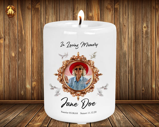 Personalized In Loving Memory Candle 