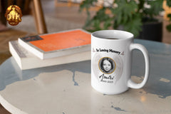 Custom In Loving Memory Angel Mug - Personalized Photo Memorial Mug - Custom Tribute Mug - RIP Photo Mug - Add Your Own Photo, Name & Date