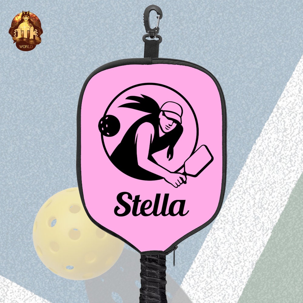 Custom Pickleball Paddle Cover - Personalized Pickleball Paddle Cover - Pickleball Photo Cover - Perfect Gift For Pickleball Players & Fans