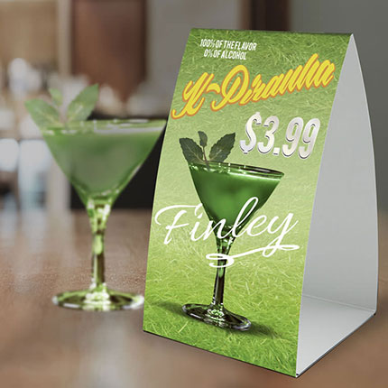 Table Tent Cards - 14pt - Matte