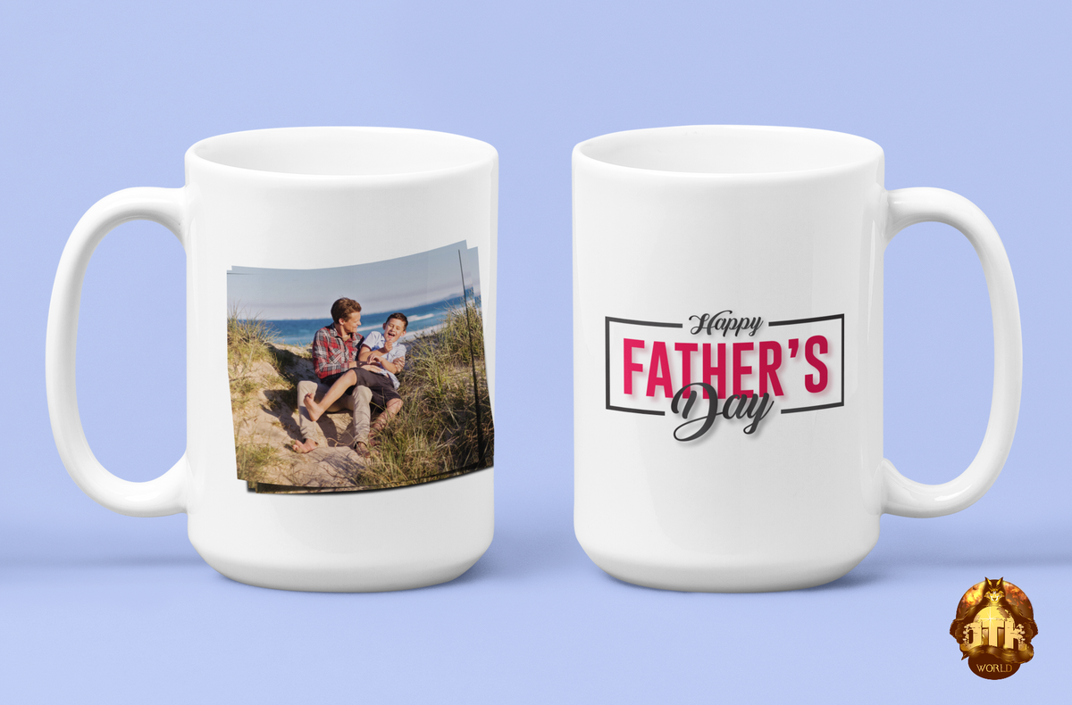 Happy Father's Day Photo Coffee 15oz Mug☕️