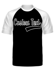 Custom Semi-Sublimated Short Sleeve Raglan Tee