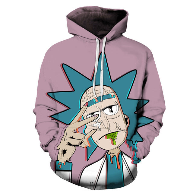 Rick and Morty 3D Peace Out Hoody