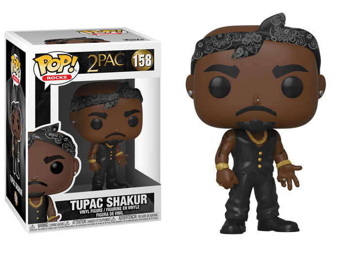 Funko Pop! Rocks: Tupac Shakur with Vest and Bandana #158