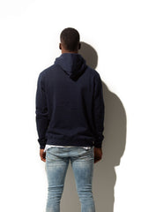 Navy Blue Full-Zip Premium Unisex Hoody